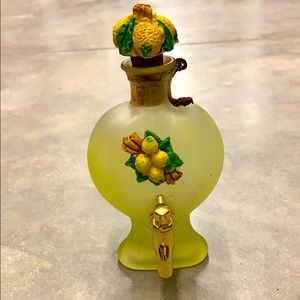 Frosted Lemon Perfume Bottle